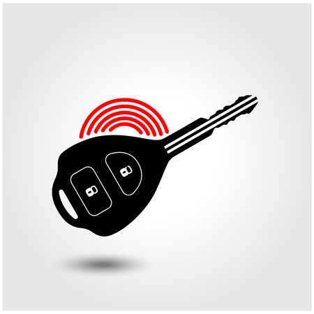Car remote key symbol . Vector illustrationのイラスト素材