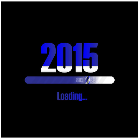 New year 2015 loading background,happy new year template.のイラスト素材