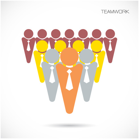 Team Partners Friends sign design vector template. Together union symbol of friendship. Business Teamwork cooperation icon. Vector illustrationのイラスト素材