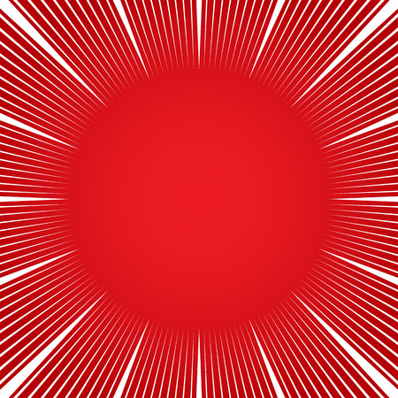 Comic radial speed lines graphic effects for use in comic books. Radial lines abstract background. Vector illustrationのイラスト素材