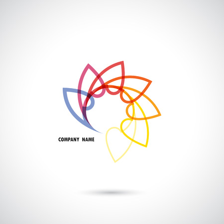 Creative abstract vector logo design template.Vector illustration.のイラスト素材