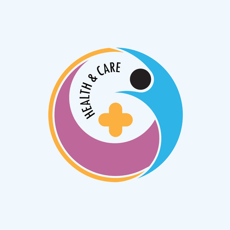 Health care,Medical and Science symbol.Healthy lifestyle vector logo template.Vector illustrationのイラスト素材