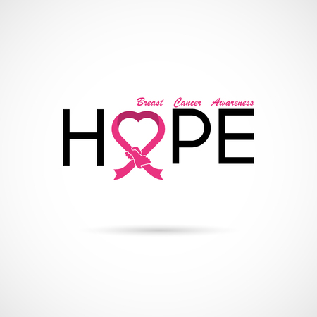 "Hope" typographical.Hope word icon.のイラスト素材