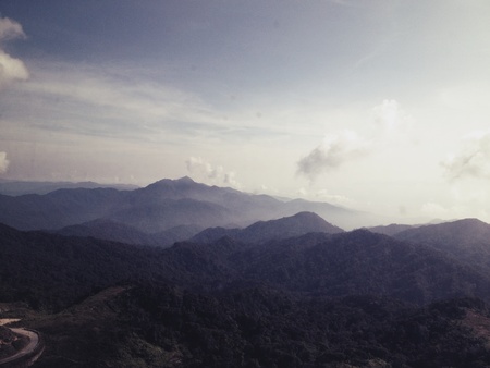 Monutain with the skyの素材