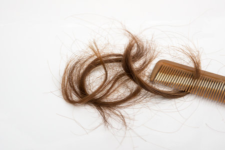 Hair loss problem, hair loss problem, hair loss problem.の写真素材