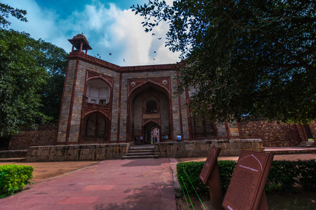 Outdoor Architecture of Humayun Tomb in Delhiのeditorial素材