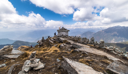 Chandrashila peak choptaの写真素材