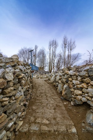 Nako Village in Kinnaur Valley, Himachal Pradeshの写真素材