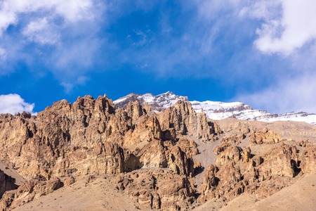 Photo of Dhankar Village Rock, Spitiの写真素材