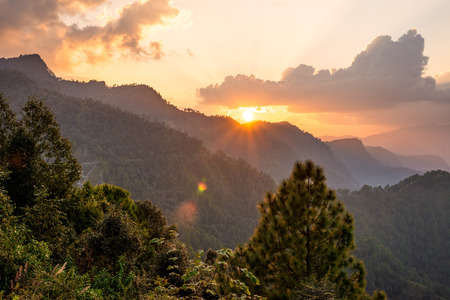 Sunset in Garhwal, Uttrakhand
