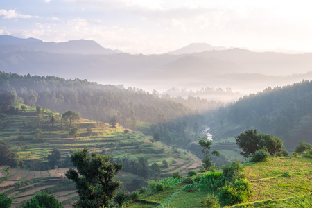 Sunrise in Bageswar, Uttrakhand, India