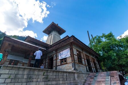 Manali, Himachal Pradesh, India - May 30, 2019 : Temple in Himalayas -のeditorial素材