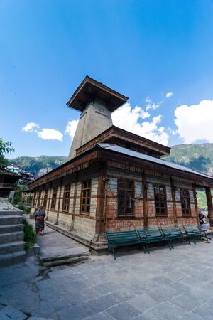Manali, Himachal Pradesh, India - May 30, 2019 : Manu Temple in Himalayas -のeditorial素材