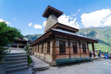 Manali, Himachal Pradesh, India - May 30, 2019 : Manu Temple in Himalayas -のeditorial素材