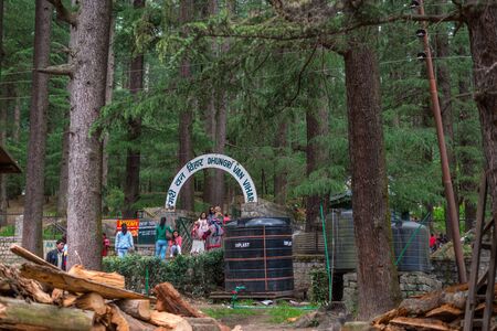 Manali, Himachal Pradesh, India - May 27, 2019 : Hidimda Devi Temple in Manali, Himachal Pradesh, India -のeditorial素材