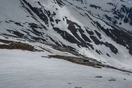 Snow Covered Rohtang pass in June -