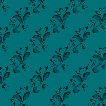 Seamless floral backgroundのイラスト素材