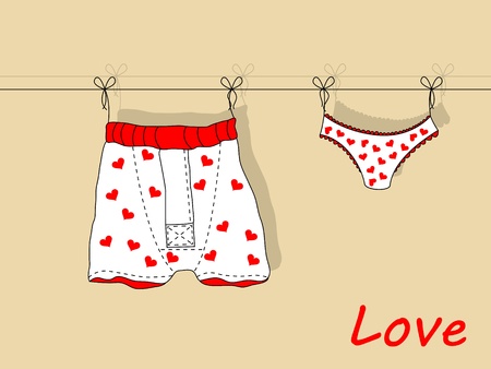 Vector greeting card for St. Valentine's dayのイラスト素材