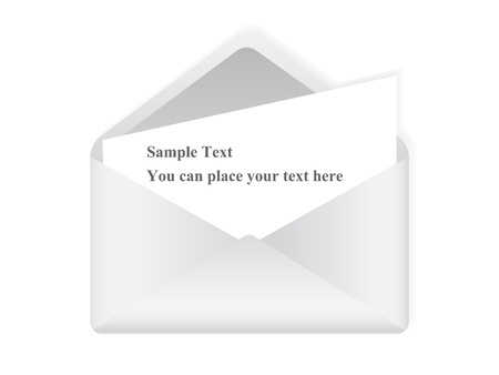   picture of white letter with space for textのイラスト素材