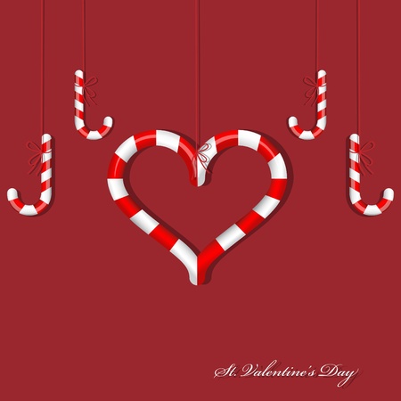   picture with different red candiesのイラスト素材