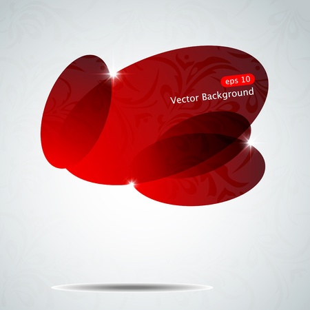 Vector background with red shapesのイラスト素材