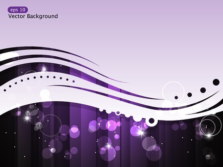 Vector background with purple stripe and starsのイラスト素材