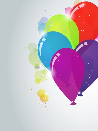 Picture with different balloonsのイラスト素材