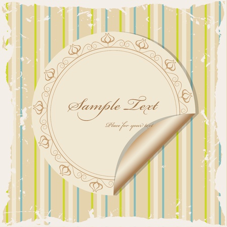 Vector vintage pattern for greeting card or invitationのイラスト素材