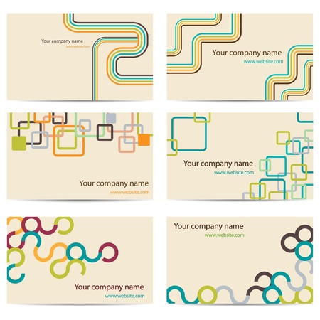 Vector set with different business cardsのイラスト素材