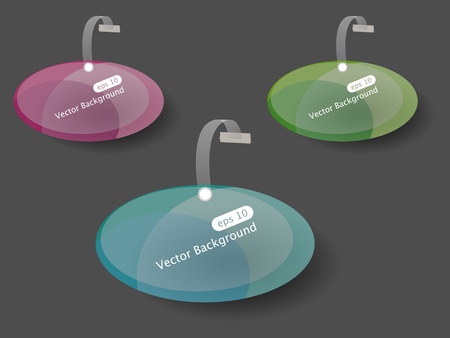 Vector abstract web element setのイラスト素材