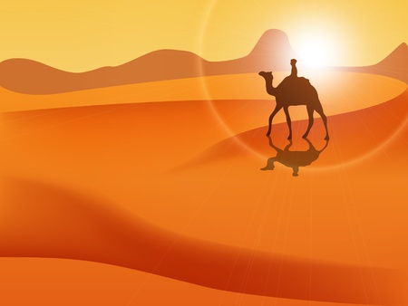 Vector picture of desertのイラスト素材