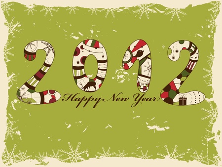 New year 2012 greeting cardのイラスト素材