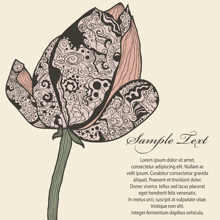 floral backgroundのイラスト素材