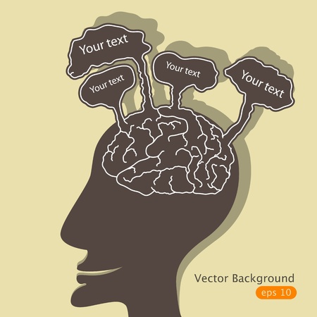 Vector illustration with manのイラスト素材