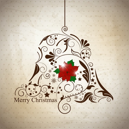  xmas reeting card with abstract ballのイラスト素材