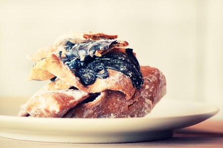 Photo of italian traditional Carnaval cookies  Chiacchiere 