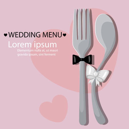 Vector menu pattern with spoon and fork のイラスト素材