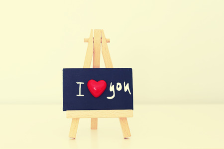 Saint Valentine's greeting card I Love you