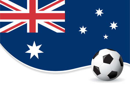 Australia football world cup backgroundのイラスト素材