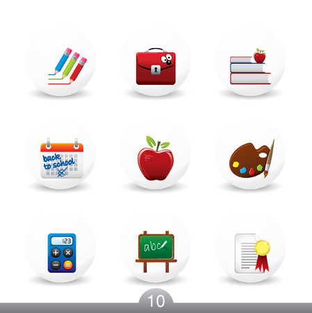 Education icons...series no.10のイラスト素材