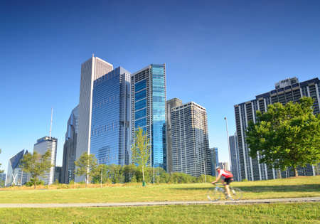Chicago morningのeditorial素材