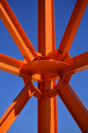 Close up of Milwaukee sculptureのeditorial素材