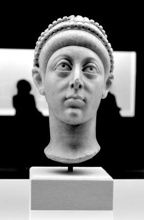 Greece art sculpture portraitのeditorial素材