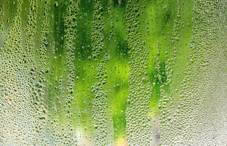 Water drops on glassの写真素材