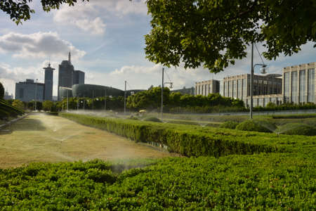 Urban green maintenanceのeditorial素材