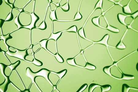 Light green three-dimensional pattern art glassの写真素材