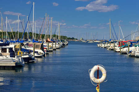 A private yacht clubのeditorial素材