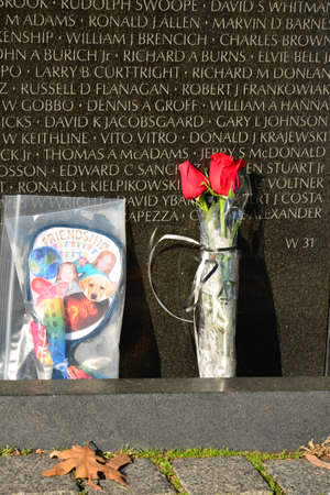 United States Vietnam War Memorial Roseのeditorial素材
