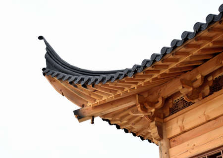 Chinese antique roof cornerの写真素材