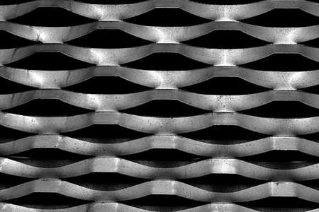 Shades of black and white metalの写真素材